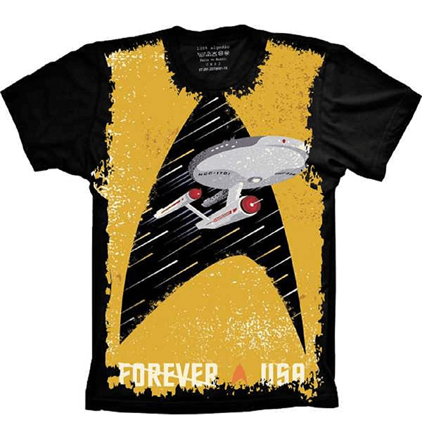 Camiseta Star Trek Forever a USA