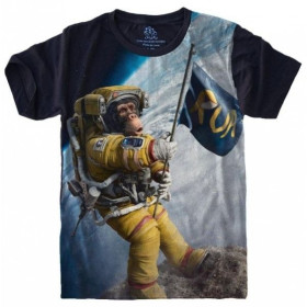 Camiseta Macaco Astronauta 