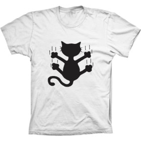 Camiseta Gato Deslizando Felino