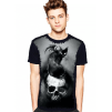 Camiseta Skull With a Cat