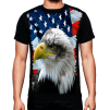 Camiseta Bandeira Dos Estados Unidos Águia