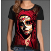 Camiseta Skull Caveira Mexicana Mulher Tribo