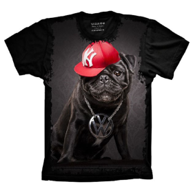 Camiseta Pug Rapper