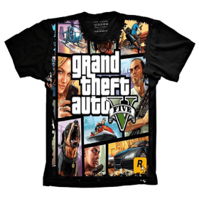 Camiseta Grand Theft Auto V GTA 5