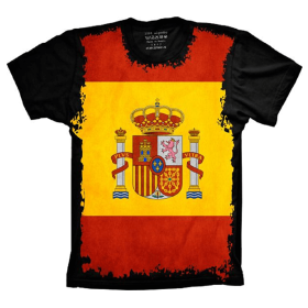Camiseta Bandeira Da Espanha