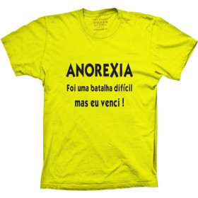 Camiseta Anorexia Eu Venci