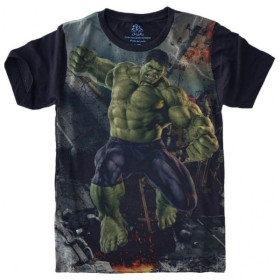 Camiseta Hulk Marvel - Tamanho: 8 - Infantil [Última Peça - Liquidação] 