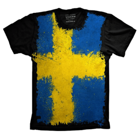 Camiseta Bandeira Da Suécia