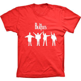 Camiseta The Beatles - Vermelha - Tamanho PP - Feminina [Última Peça - Liquidação]