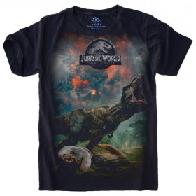 Camiseta Jurassic World - TAMANHO 8 - Infantil [Última Peça - Liquidação]