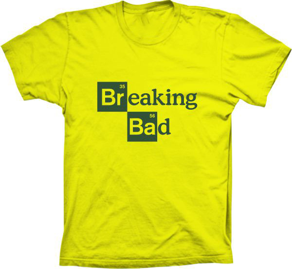 Camiseta Blusa feminina breaking bad bob esponja Baby look Preta