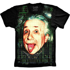 Camiseta Einstein Alucinógeno - Tamanho M- Masculina [Última Peça - Liquidação]