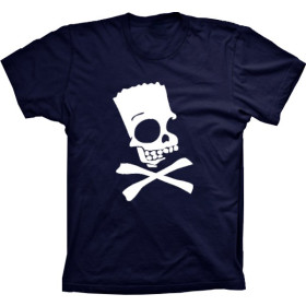 Camiseta Bart Simpson Caveira