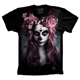 Camiseta Skull Caveira Fashion Mulher