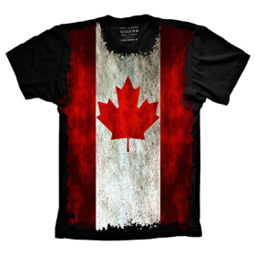 Camiseta Bandeira Do Canadá