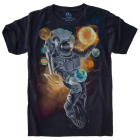 Camiseta Astronauta Malabarista 