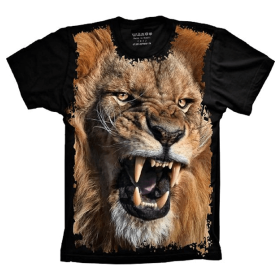 Camiseta Leão Rugindo