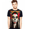 Camiseta Skull Caveira Mexicana Mulher